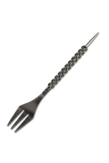 2in1 piercing fork Gun Metal Gold 1